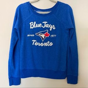 Women’s Blue Jays Embroidered Sweatshirt by Campus Crew, Size S